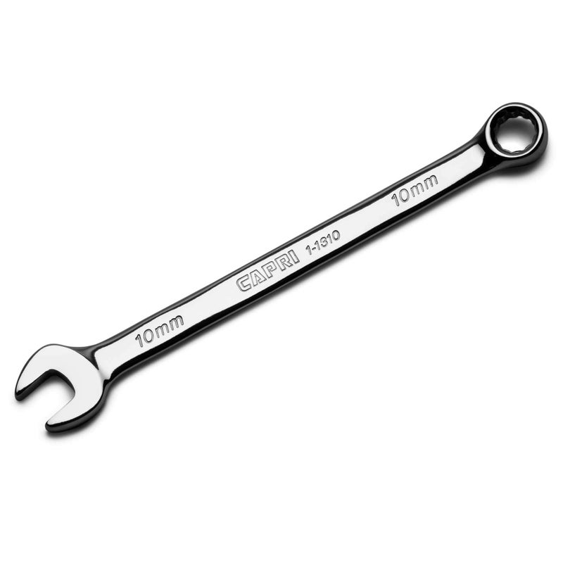 Capri Tools 1-1310 Combination Wrench, 12 Point, Metric, 10 mm, Chrome - Image 1